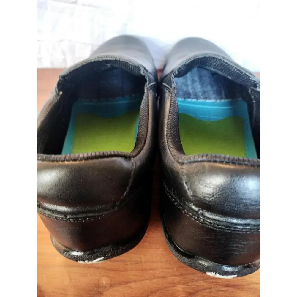 Kuru Kivi Black‎ Leather Slip On Shoes Women's Size 11 Comfort Casual Loafers
